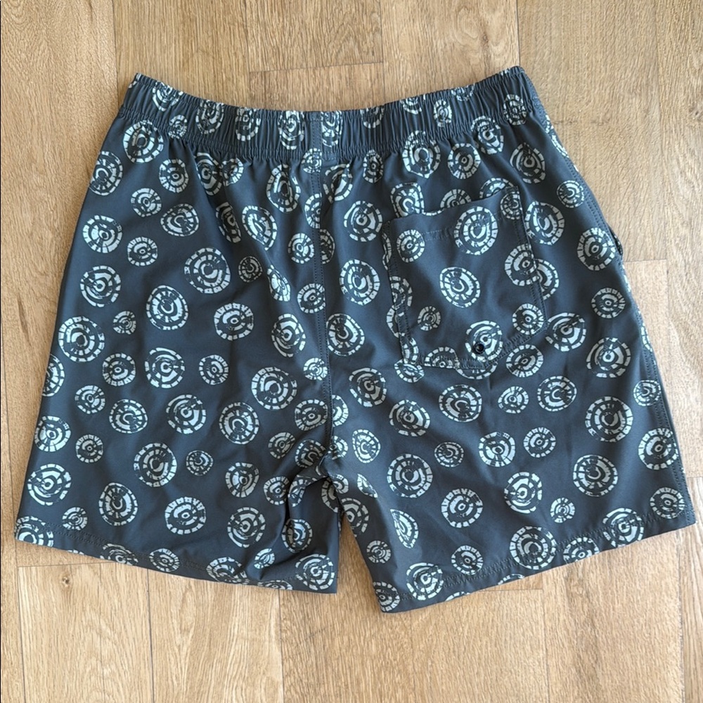 Rusty Swim Trunks with Circular Pattern - Picture 3 of 3